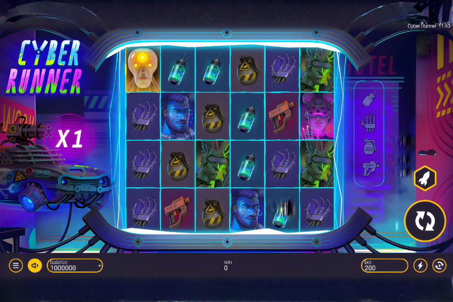 demo play of cyber runner slot by peter and sons